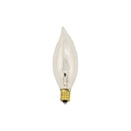 Incandescent B Shape Bulb, Replacement For Sylvania 13681